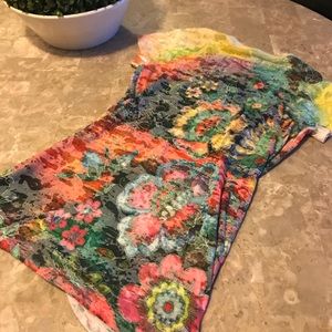 Cache short sleeve beaded top